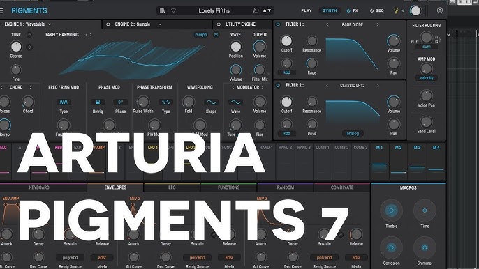 Arturia Pigments 7 + Bonus  Amon Tobin  Pack (Latest)